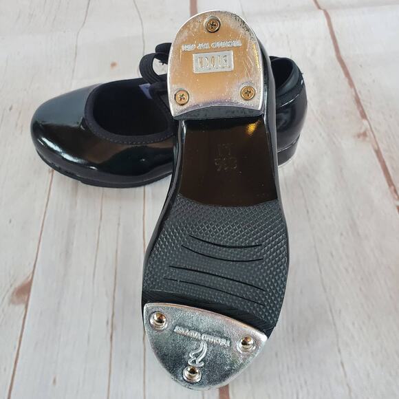 Bloch Childrens Annie Tyette Tap Shoes Patent Black Size 8.5 Little Kid - Picture 9 of 15